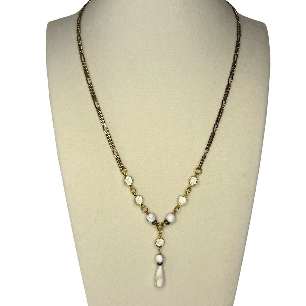 Vintage Gold and Hematite Necklace